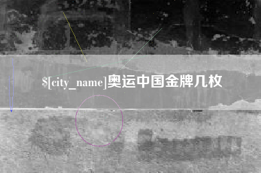 嘉兴奥运中国金牌几枚