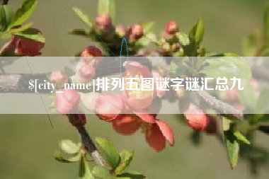 嘉兴排列五图谜字谜汇总九