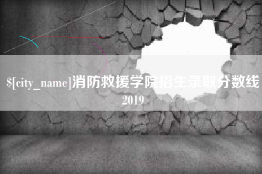 嘉兴消防救援学院招生录取分数线2019