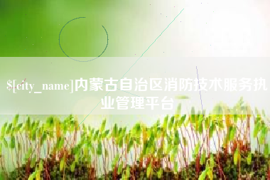 嘉兴内蒙古自治区消防技术服务执业管理平台