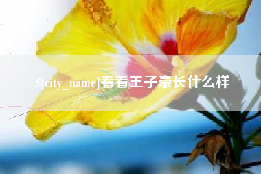 嘉兴看看王子豪长什么样