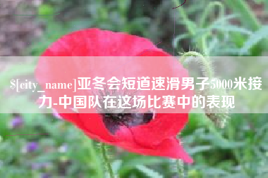 嘉兴亚冬会短道速滑男子5000米接力-中国队在这场比赛中的表现