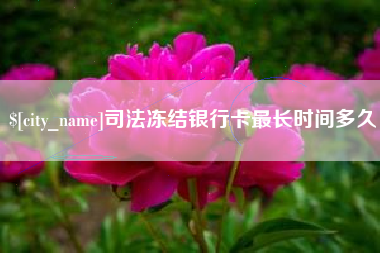 嘉兴司法冻结银行卡最长时间多久