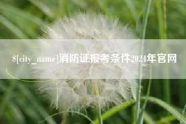 嘉兴消防证报考条件2024年官网