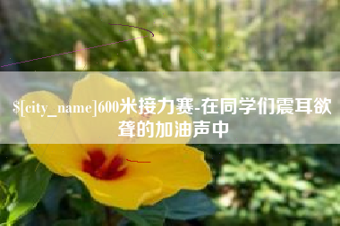 嘉兴600米接力赛-在同学们震耳欲聋的加油声中