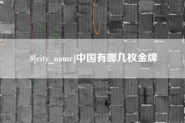 嘉兴中国有哪几枚金牌