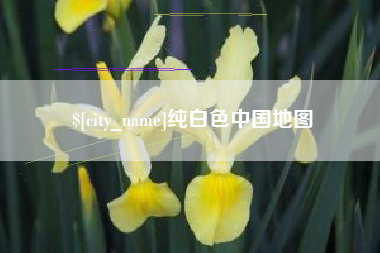 嘉兴纯白色中国地图
