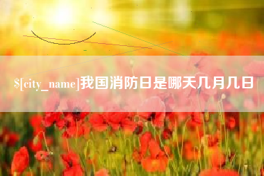 嘉兴我国消防日是哪天几月几日