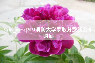 嘉兴2024消防大学录取分数线公布时间