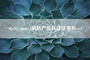 嘉兴消防产品认证证书和cccf