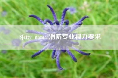 嘉兴消防专业视力要求
