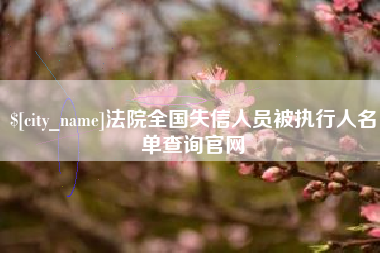 嘉兴法院全国失信人员被执行人名单查询官网