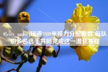 嘉兴短道5000米接力分配圈数-每队由多名选手共同完成这一漫长赛程