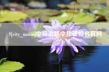 嘉兴中级消防中控证报名官网