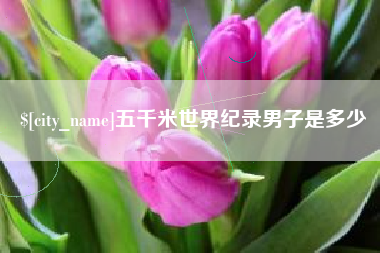 嘉兴五千米世界纪录男子是多少