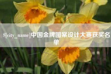 嘉兴中国金牌图案设计大赛获奖名单