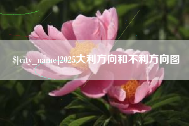 嘉兴2025大利方向和不利方向图