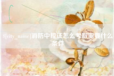 嘉兴消防中控证怎么考取需要什么条件