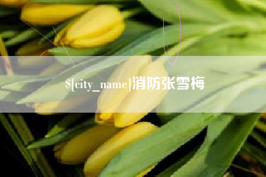 嘉兴消防张雪梅