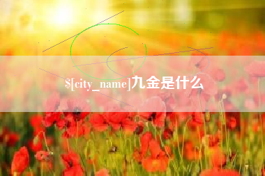 嘉兴九金是什么