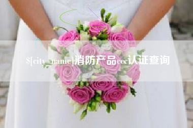 嘉兴消防产品ccc认证查询