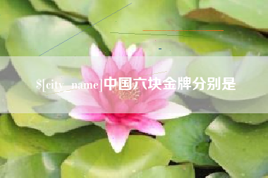嘉兴中国六块金牌分别是